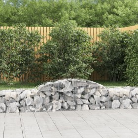 Cesti Gabbioni ad Arco 8 pz 300x50x40/60 cm Ferro Zincato