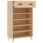 Scarpiera Rovere Sonoma 60x35x105 cm in Legno Multistrato