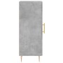 Credenza Grigio Cemento 34,5x34x90 cm in Legno Multistrato