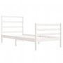 Giroletto in Legno Massello Bianco 75x190 cm Small Single