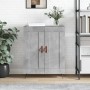 Credenza Grigio Cemento 69,5x34x90 cm in Legno Multistrato