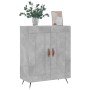 Credenza Grigio Cemento 69,5x34x90 cm in Legno Multistrato