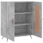 Credenza Grigio Cemento 69,5x34x90 cm in Legno Multistrato