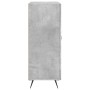 Credenza Grigio Cemento 69,5x34x90 cm in Legno Multistrato