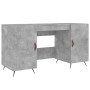 Scrivania Grigio Cemento 140x50x75 cm in Legno Multistrato