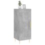 Credenza Grigio Cemento 34,5x34x90 cm in Legno Multistrato