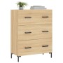 Credenza Rovere Sonoma 69,5x34x90 cm in Legno Multistrato