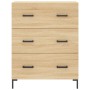 Credenza Rovere Sonoma 69,5x34x90 cm in Legno Multistrato