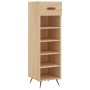 Scarpiera Rovere Sonoma 30x35x105 cm in Legno Multistrato