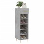 Scarpiera Grigio Cemento 30x35x105 cm in Legno Multistrato