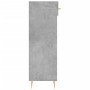 Scarpiera Grigio Cemento 30x35x105 cm in Legno Multistrato