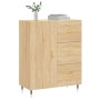 Credenza Rovere Sonoma 69,5x34x90 cm in Legno Multistrato