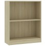 Libreria Rovere Sonoma 60x24x76 cm in Legno Multistrato