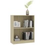 Libreria Rovere Sonoma 60x24x76 cm in Legno Multistrato