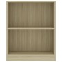 Libreria Rovere Sonoma 60x24x76 cm in Legno Multistrato