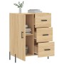 Credenza Rovere Sonoma 69,5x34x90 cm in Legno Multistrato