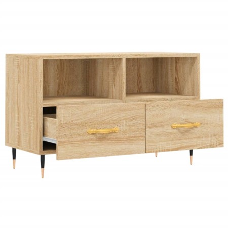 Mobile per TV Rovere Sonoma 80x36x50 cm Legno Multistrato