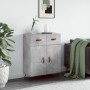 Credenza Grigio Cemento 69,5x34x90 cm in Legno Multistrato