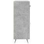 Credenza Grigio Cemento 69,5x34x90 cm in Legno Multistrato