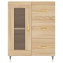 Credenza Rovere Sonoma 69,5x34x90 cm in Legno Multistrato