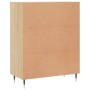 Credenza Rovere Sonoma 69,5x34x90 cm in Legno Multistrato