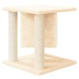 Albero per Gatti con Tiragraffi in Sisal Crema 37 cm