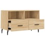 Mobile per TV Rovere Sonoma 80x36x50 cm Legno Multistrato