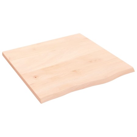 Ripiano a Parete 60x60x2 cm Legno Massello Rovere Non Trattato