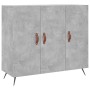 Credenza Grigio Cemento 90x34x80 cm in Legno Multistrato