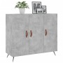 Credenza Grigio Cemento 90x34x80 cm in Legno Multistrato