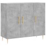 Credenza Grigio Cemento 90x34x80 cm in Legno Multistrato