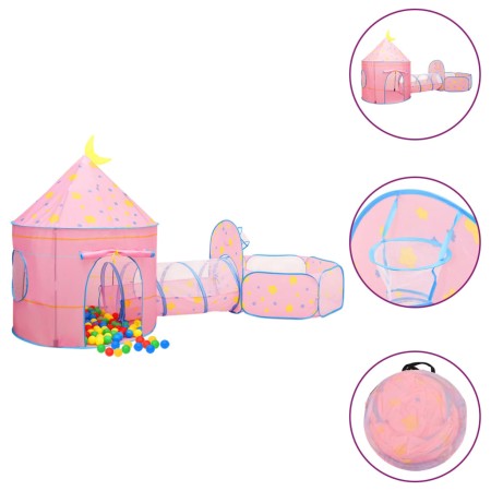 Tenda da Gioco per Bambini Rosa 301x120x128 cm