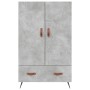 Credenza Grigio Cemento 69,5x31x115 cm in Legno Multistrato