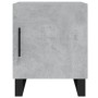 Comodini 2 pz Grigio Cemento 40x40x50 cm in Legno Multistrato