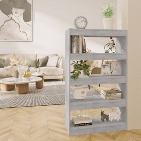 Libreria/Divisorio Grigio Cemento 80x30x135 cm in Truciolato