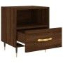 Comodini 2 pz Rovere Marrone 40x35x47,5 cm in Legno Multistrato