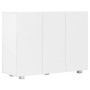 Credenza Bianco Lucido 107x35x80,5 cm