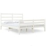 Giroletto Bianco Legno Massello di Pino 120x190cm Small Double