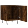 Comodini 2 pz Rovere Fumo 40x40x50 cm in Legno Multistrato