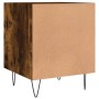 Comodini 2 pz Rovere Fumo 40x40x50 cm in Legno Multistrato