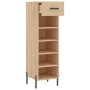 Scarpiera Rovere Sonoma 30x35x105 cm in Legno Multistrato