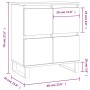 Credenza Rovere Sonoma 60x35x70 cm in Legno Multistrato