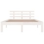 Giroletto Bianco in Legno Massello 120x190 cm Small Double