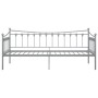 Telaio Divano Letto Grigio in Metallo 90x200 cm