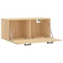 Mobile a Parete Rovere Sonoma 80x36,5x35 cm Legno Multistrato