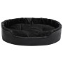 Lettino per Cani Nero 90x79x20 cm in Peluche e Similpelle