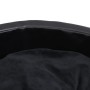 Lettino per Cani Nero 90x79x20 cm in Peluche e Similpelle