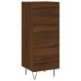 Credenza Rovere Marrone 34,5x34x90 cm in Legno Multistrato