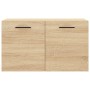 Mobile a Parete Rovere Sonoma 60x36,5x35 cm Legno Multistrato