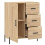 Credenza Rovere Sonoma 69,5x34x90 cm in Legno Multistrato